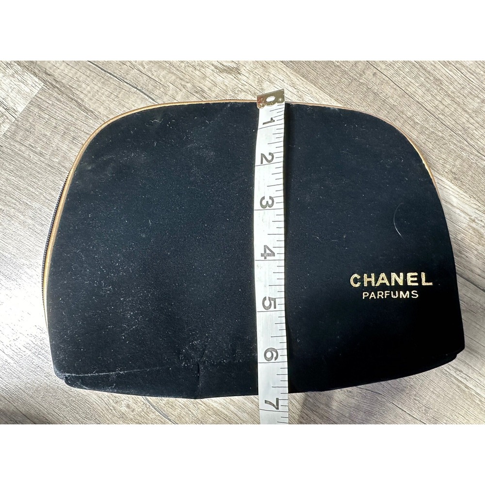 Chanel Parfums Black Velvet Cosmetic‎ Pouch Travel Bag - Picture 13 of 13